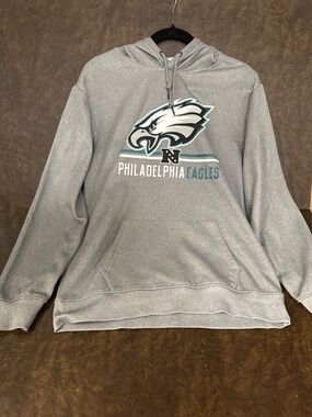 Philadelphia Eagles Gray Turtleneck Sweater - Team Logo Pullover size L